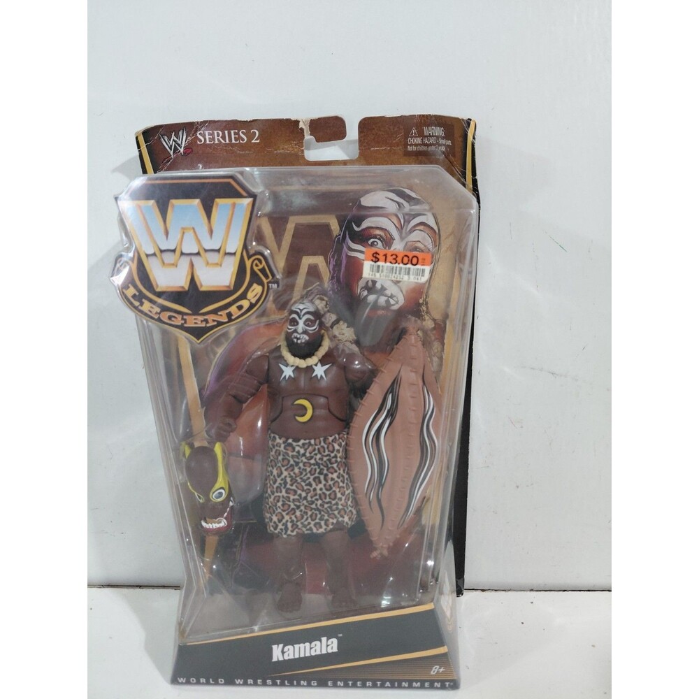 Mattel WWE Legends Series 2 Kamala Wrestling Action Figure w/box & Accessories